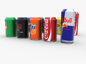 soda cans 3D-Modell