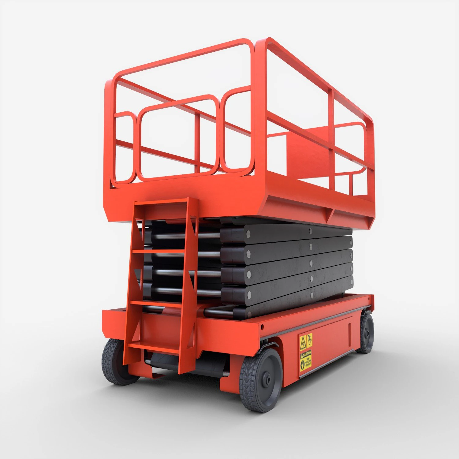 scissor lift platform - pbr 3D Model .c4d .max .obj .3ds .fbx .stl .blend 