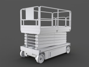 scissor lift platform - pbr 3D Model