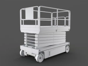 scissor lift platform - pbr 3D Model