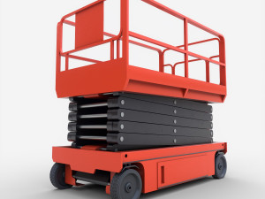 scissor lift platform - pbr 3D Model