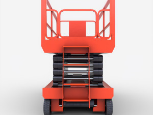 scissor lift platform - pbr 3D Model
