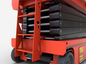 scissor lift platform - pbr 3D Model