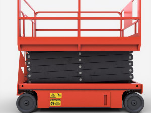 scissor lift platform - pbr 3D Model