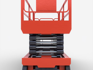 scissor lift platform - pbr 3D Model