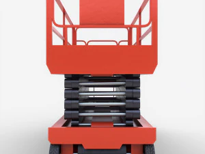 scissor lift platform - pbr 3D Model