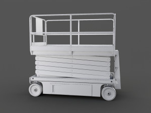 scissor lift platform - pbr 3D Model