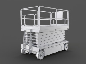 scissor lift platform - pbr 3D Model