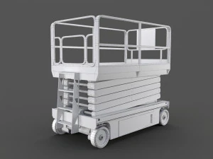 scissor lift platform - pbr 3D Model
