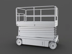 scissor lift platform - pbr 3D Model