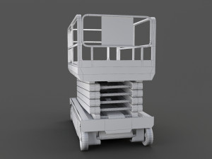 scissor lift platform - pbr 3D Model