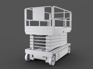 scissor lift platform - pbr 3D Model