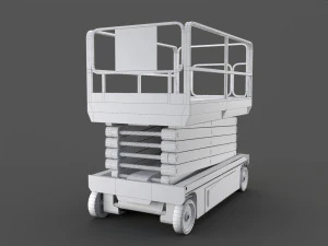 scissor lift platform - pbr 3D Model