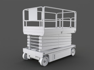 scissor lift platform - pbr 3D Model