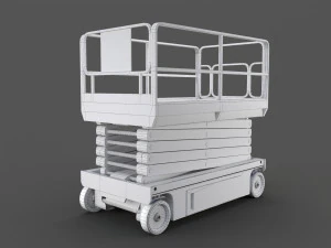 scissor lift platform - pbr 3D Model