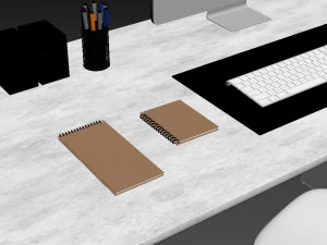 ikea office workplace 2 3D Model