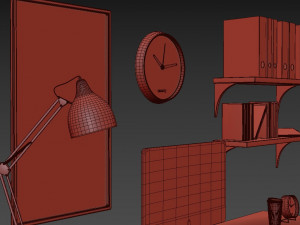 ikea office workplace 2 3D Модель