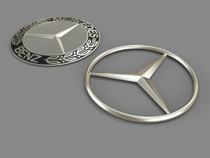 mercedes benz logo 3D Model