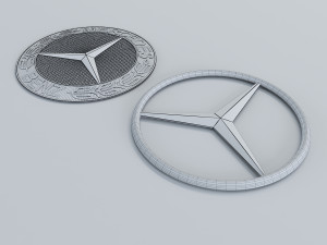 mercedes benz logo 3D Модель