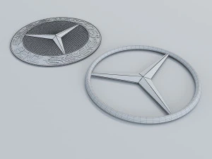 mercedes benz logo 3D Model