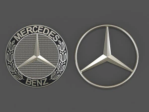 mercedes benz logo 3D Model