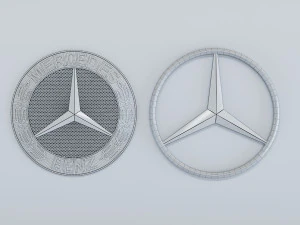 mercedes benz logo 3D Model