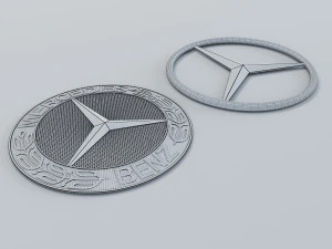 mercedes benz logo 3D Model