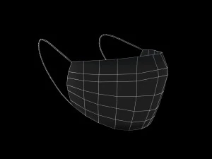 surgical mask - pbr 3D Model