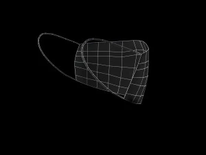 surgical mask - pbr 3D Model