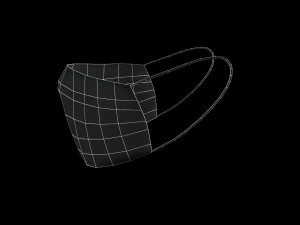 surgical mask - pbr 3D Model