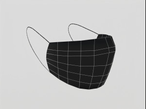 surgical mask - pbr 3D-Modell