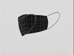 surgical mask - pbr 3D Model