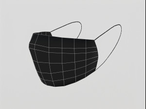 surgical mask - pbr 3D-Modell