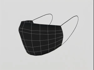 surgical mask - pbr 3D Model