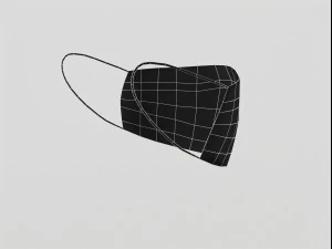 surgical mask - pbr 3D Model