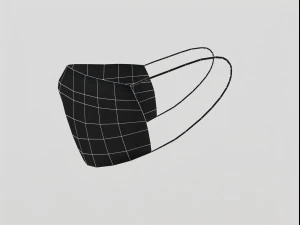 surgical mask - pbr 3D Model