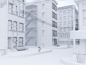 nyc- new york city build 3D मॉडल
