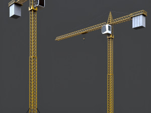 construction crane Modello 3D