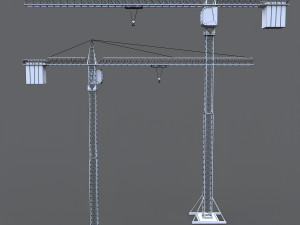 construction crane 3D 模型