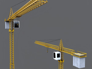 construction crane 3D 模型
