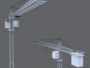 construction crane 3D 模型