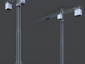 construction crane 3D 模型