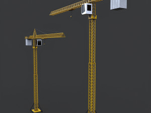 construction crane 3D 模型
