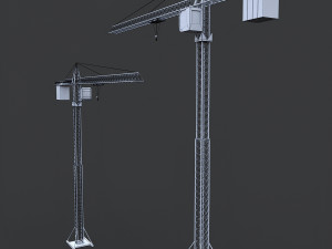 construction crane 3D 模型