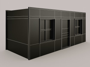 portacabin low-poly Modelo 3D