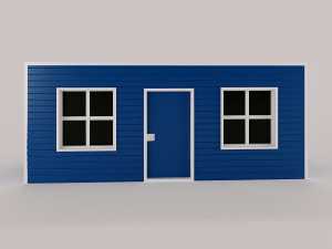 portacabin low-poly Modelo 3D