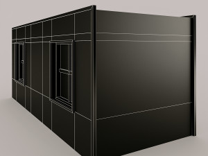 portacabin low-poly Modelo 3D