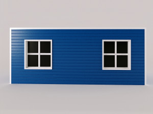 portacabin low-poly Modelo 3D