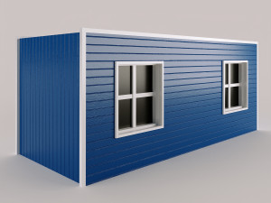 portacabin low-poly Modelo 3D