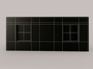 portacabin low-poly Modelo 3D
